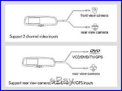 4.3'' HD 1080P Car Rear View Mirror Monitor DVR Camera Dash Cam Recorder Monitor