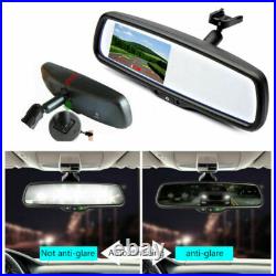 4.3'' Mirror Monitor Reversing Backup HD Camera For Chevy Express Van GMC Savana