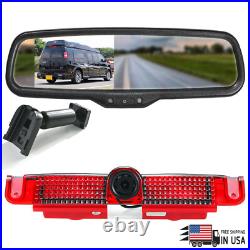 4.3'' Mirror Monitor Reversing Backup HD Camera For Chevy Express Van GMC Savana