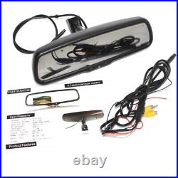 4.3 Rear View Mirror monitor Backup Camera For Jeep Wrangler JK 2007-2018