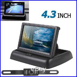 4.3 TFT LCD Monitor Car Rear View System Backup Reverse Camera Night Vision Kit