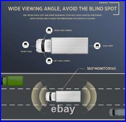 4 CAM HD 10.1 Wired Backup Camera DASH DVR System, Touch Screen Truck RV Bus