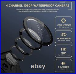 4 CAM HD 10.1 Wired Backup Camera DASH DVR System, Touch Screen Truck RV Bus