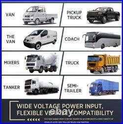 4 CAM HD 10.1 Wired Backup Camera DASH DVR System, Touch Screen Truck RV Bus