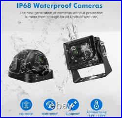 4 CAM HD 10.1 Wired Backup Camera DASH DVR System, Touch Screen Truck RV Bus