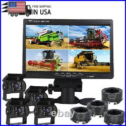 4 CH 7 Monitor Truck Tractor Reversing Security SYSTEM 4x Rear View Camera Kit