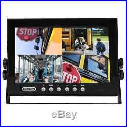 4 Channel 4PIN 9 4 Split Quad Screen Car Rear View Monitor For Reversing Camera