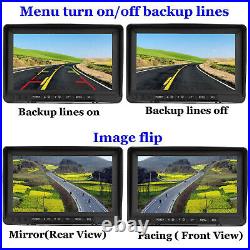 4 x Wireless Backup Camera System Rear View Night Vision 7 Monitor for RV Truck