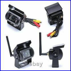 4 x Wireless IR Rear View Camera + 9 Monitor For RV Truck Bus Backup System 12V