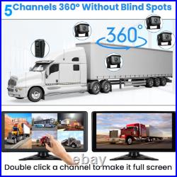 5CH 10.36 Monitor DVR AHD 1080P Backup Camera For Truck Front Side Rear View