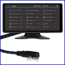5CH 10.36 Quad Monitor DVR 5 Backup Camera For Truck Semi Box Bus RV Caravan