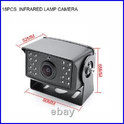 5CH 10.36 Quad Monitor DVR 5 Backup Camera For Truck Semi Box Bus RV Caravan