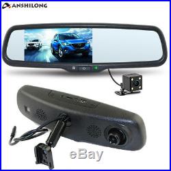 5 Car Rear view Mirror DVR Monitor HD 1080P Camera Kits withBracket Dual Record