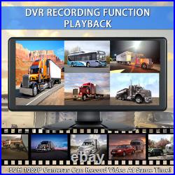 5 Channel 10.36 Touchable Monitor DVR 1080P Backup camera For Truck 360 View