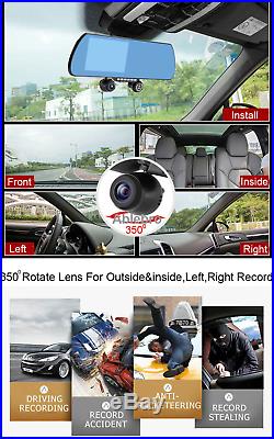 5 HD 1080P Vehicle Rear View Mirror Camera CAR Dash Cam DVR Smartwild W940 +32G
