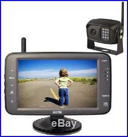 -5 Monitor 2.4GHz Wireless HD Reverse Rear View Cam CCD Camera Car Truck Kit IR