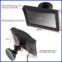 5 Monitor Brake Light Reversing Backup Camera for Nissan NV 1500 2500 3500