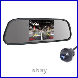 5 TFT LCD Monitor Car Rear View Reverse Rotation 360 Mini Parking Backup Camera
