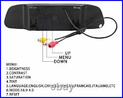 5 TFT LCD Monitor Car Rear View Reverse Rotation 360 Mini Parking Backup Camera