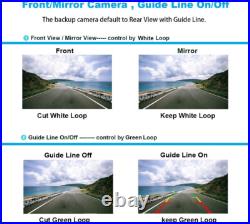 5 TFT LCD Monitor Car Rear View Reverse Rotation 360 Mini Parking Backup Camera