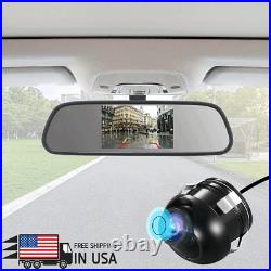 5 TFT LCD Monitor Car Rear View Reverse Rotation 360 Mini Parking Backup Camera