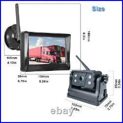 5 Wireless 2CH Car Monitor Portable Magnetic Reversing Camera for Truck RV Bus