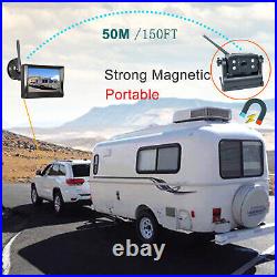 5 Wireless 2CH Car Monitor Portable Magnetic Reversing Camera for Truck RV Bus