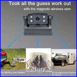 5 Wireless 2CH Car Monitor Portable Magnetic Reversing Camera for Truck RV Bus