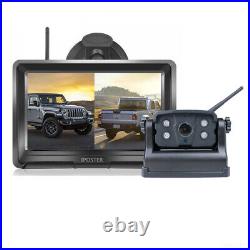 5 wireless 2ch car monitor portable magnetic reversing camera for truck rv bus