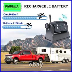 5 wireless 2ch car monitor portable magnetic reversing camera for truck rv bus