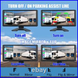 5ch 10.36 IPS Monitor 1080P Backup Camera For Truck Caravan Rear View Reverse