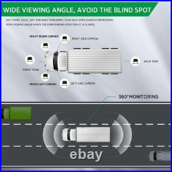 6CH Backup Camera 10.36 Touch Screen withBlind Spot Detection Avoid Blind