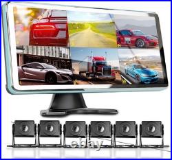 6CH Backup Camera for RV Semi Trailer Truck Bus 10.36Touch Screen & 6XCamera