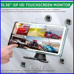 6CH Backup Camera for RV Semi Trailer Truck Bus 10.36Touch Screen & 6XCamera