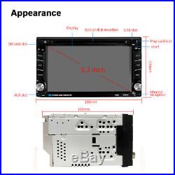 6.2 Car Stereo CD DVD Player Radio Touchscreen GPS NAVI 2 DIN with Reverse Camera