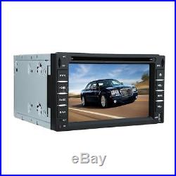 6 2 DIN Car DVD USB SD MP5 Player GPS Nav Bluetooth Radio Rear View Camera N3W8