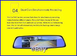 6.86HD Touch Screen Auto Car DVR GPS Navigation+Rear View Camera Video Recorder