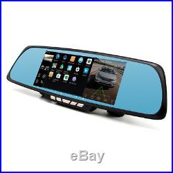 6.86''Dual Lens WiFi ADAS GPS Navigator Car DVR Dash Cam Rear view Mirror Camera