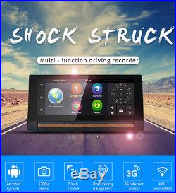 7Touch Screen Car DVR GPS Navigation + Rear View Camera Video Recorder Dash Cam