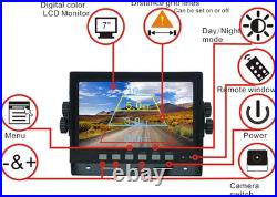 7 1080P AHD Wired Reverse Rear View Backup Camera System, Guide Line, Ip69K No Wa