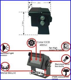 7 1080P AHD Wired Reverse Rear View Backup Camera System, Guide Line, Ip69K No Wa