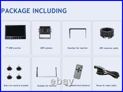 7 1080P AHD Wired Reverse Rear View Backup Camera System, Guide Line, Ip69K No Wa