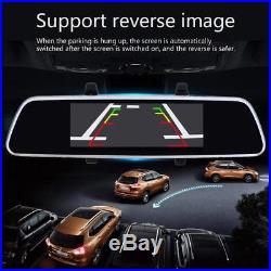 7'' 1080P Car DVR GPS Android 5.0 Dual Lens Car Rear View Mirror Monitor Camera