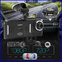7'' 1080P Dual Lens Car DVR Rearview Camera Driving Recorder GPS Navigation WIFI