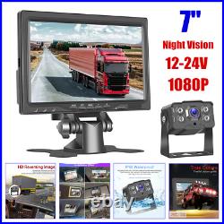 7 12-24V Car SUV Truck TFT Monitor Rear View Backup Reverse Camera Night Vision