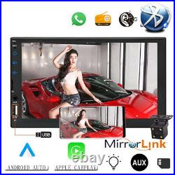 7 2Din Car Radio Stereo Multimedia MP5 Player Rear-view Camera for iOS Android