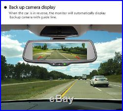 7.3 Rear View Split Screen Mirror, Backup Camera, (2) Blind Spot Cameras Combo