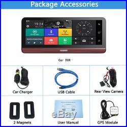 7.84'' 4G Wifi HD 1080P Android Car DVR Camera Video Rear View Dashboard GPS