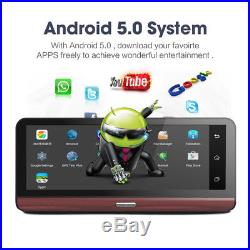 7.84'' 4G Wifi HD 1080P Android Car DVR Camera Video Rear View Dashboard GPS