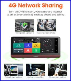 7.84'' 4G Wifi HD Android Car GPS DVR Camera Video Rear View Recorder with US Map